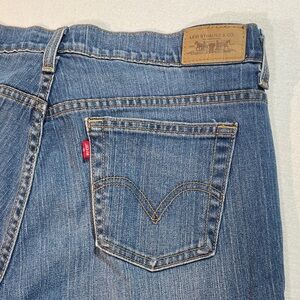 Levi's Women's Classic 505 Straight Leg Blue Jeans 12 Medium GC high rise